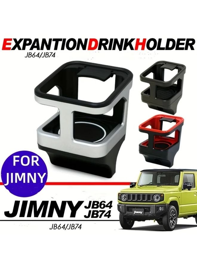 Red Car Air Vent Cup Holder Mount For Suzuki Jimny 2019 2024 JB64 JB74 - Image 1